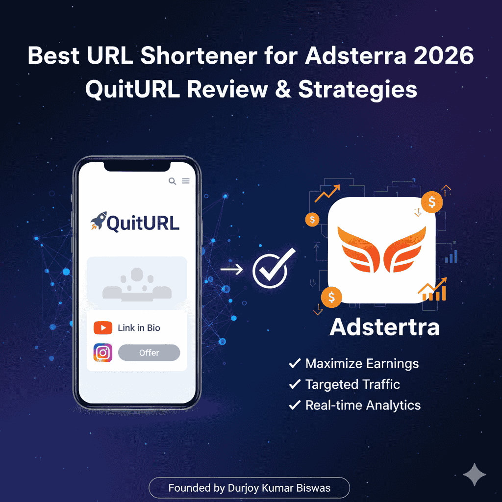 Best URL Shortener for Adsterra 2026 – QuitURL Review & Strategies